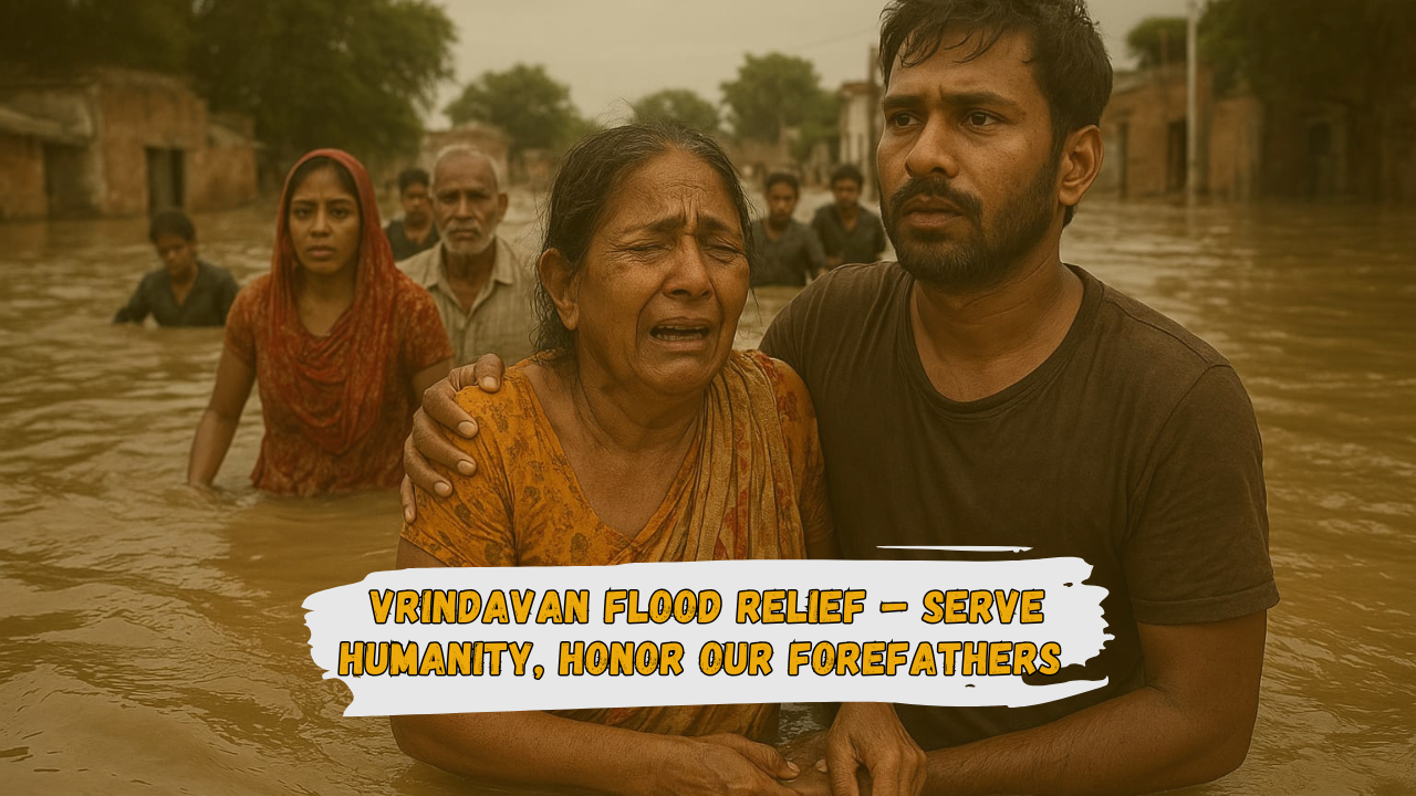 Vrindavan Flood Relief – Serve Humanity, Honor Our Forefathers