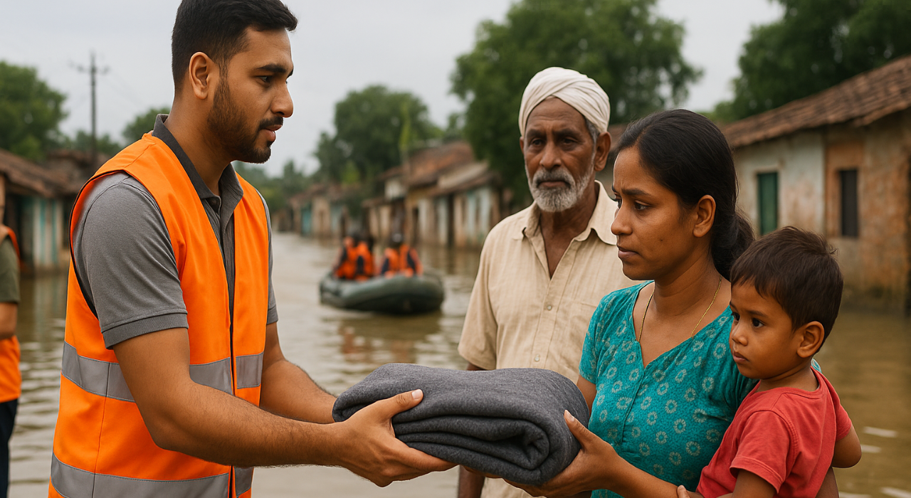 When Rivers Rose, We Rose — India Flood Relief 2025