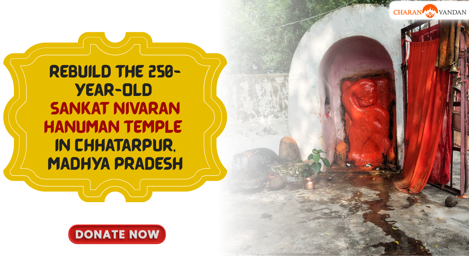 Restore the 250-Year-Old Sankat Nivaran Hanuman Mandir in Madhya Pradesh