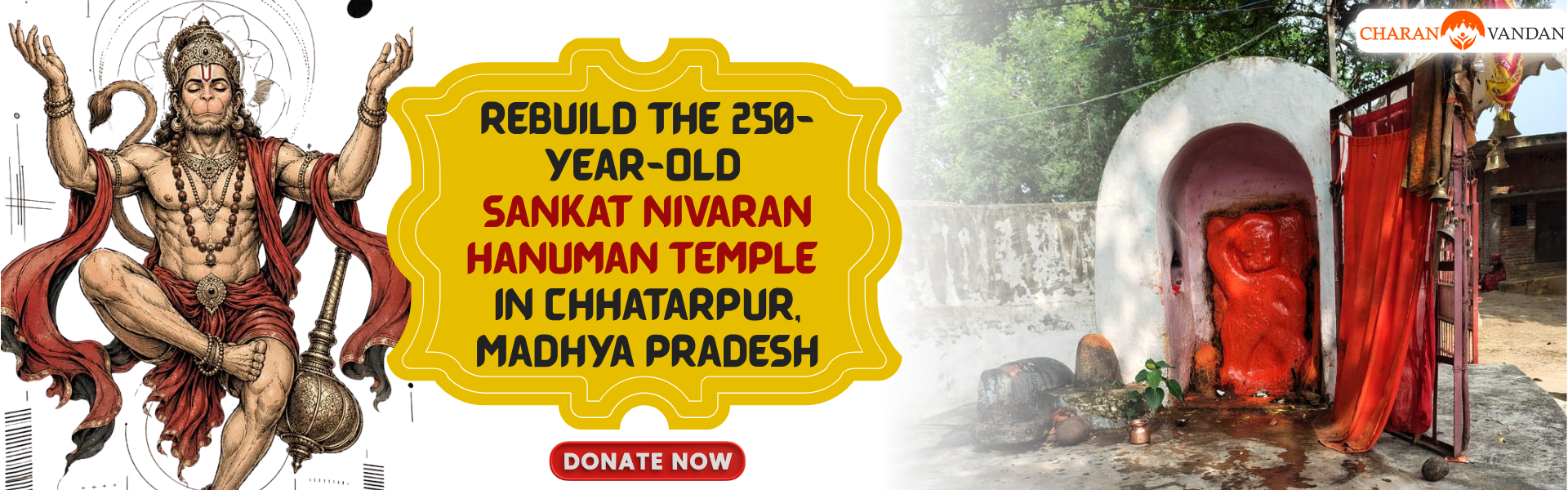Restore the 250-Year-Old Sankat Nivaran Hanuman Mandir in Madhya Pradesh
