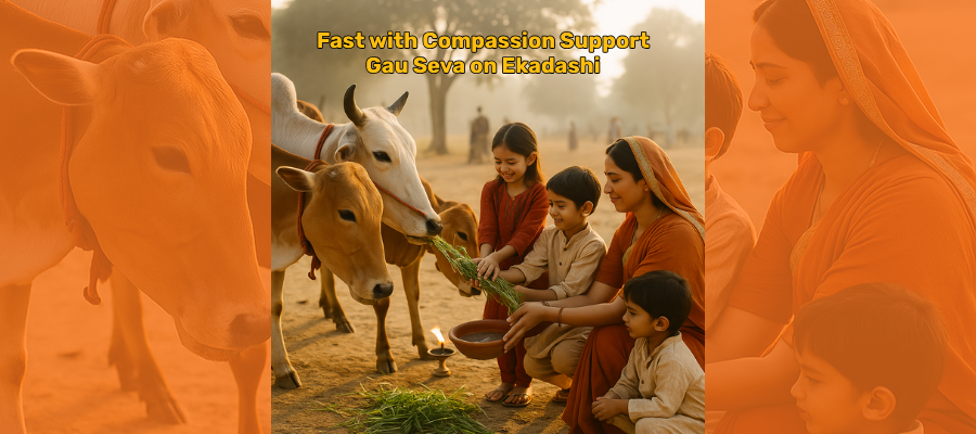 Fast with Compassion Support Gau Seva on Ekadashi