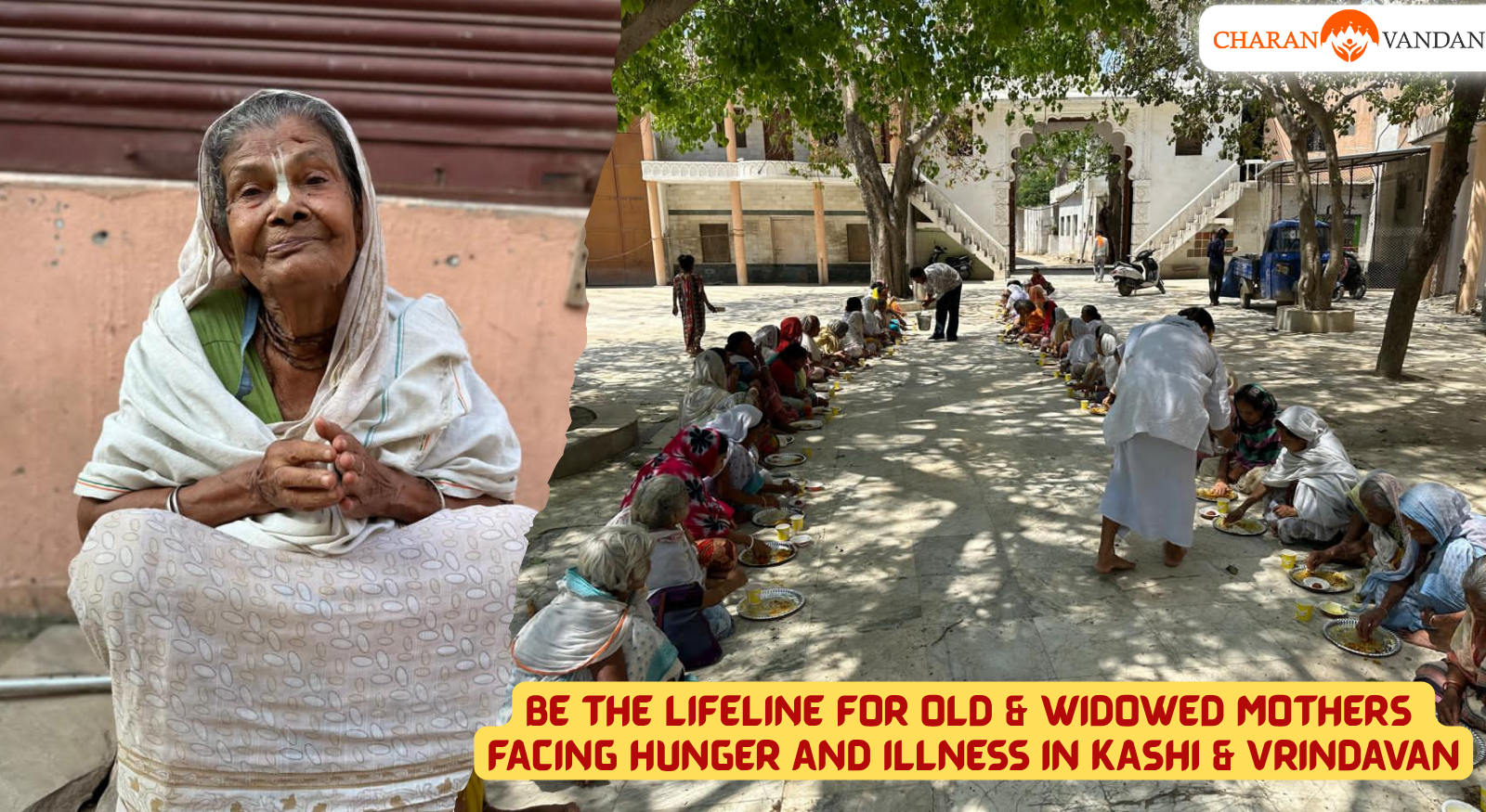 Annadaan Seva for Elderly Widows of Kashi & Vrindavan