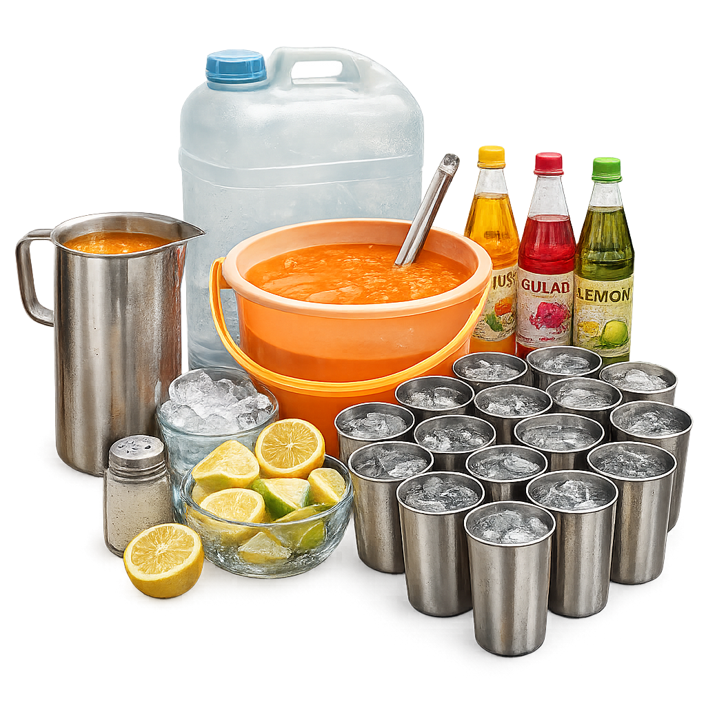 Sharbat and chilled water