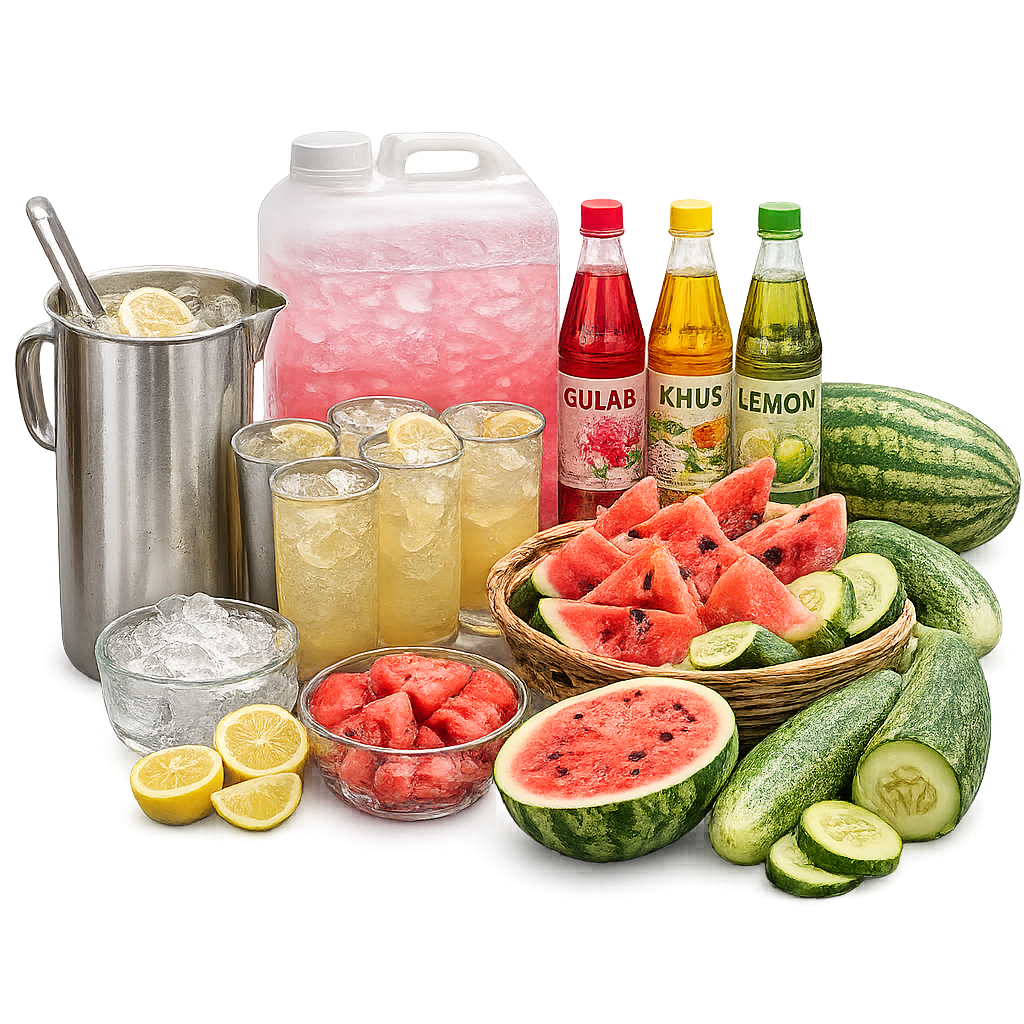 Traditional Cooling Syrups and Hydration