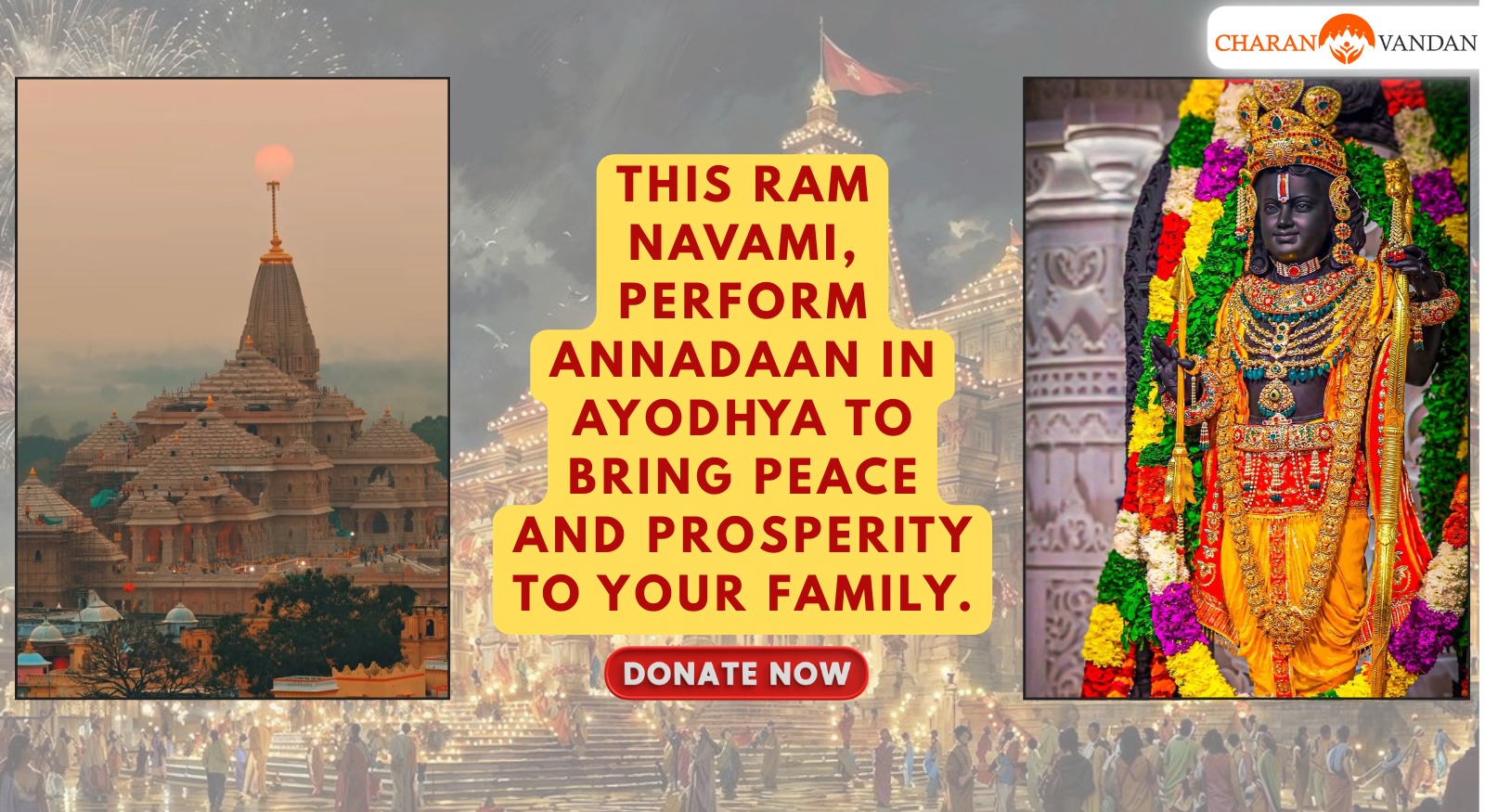 Divine Annadaan Seva on Sri Rama Navami 2026 – Serving Devotees in Ayodhya