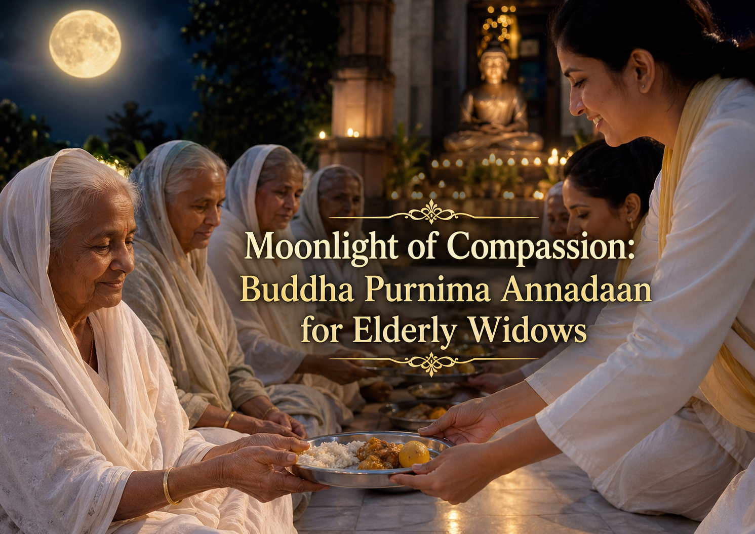 Moonlight of Compassion: Buddha Purnima Annadaan for Elderly Widows