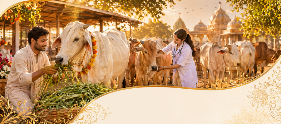 Sacred Gau Seva Mahadaan for Cow Care