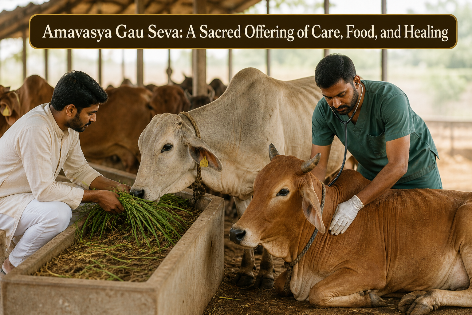 Amavasya Gau Seva: A Sacred Offering of Care, Food, and Healing