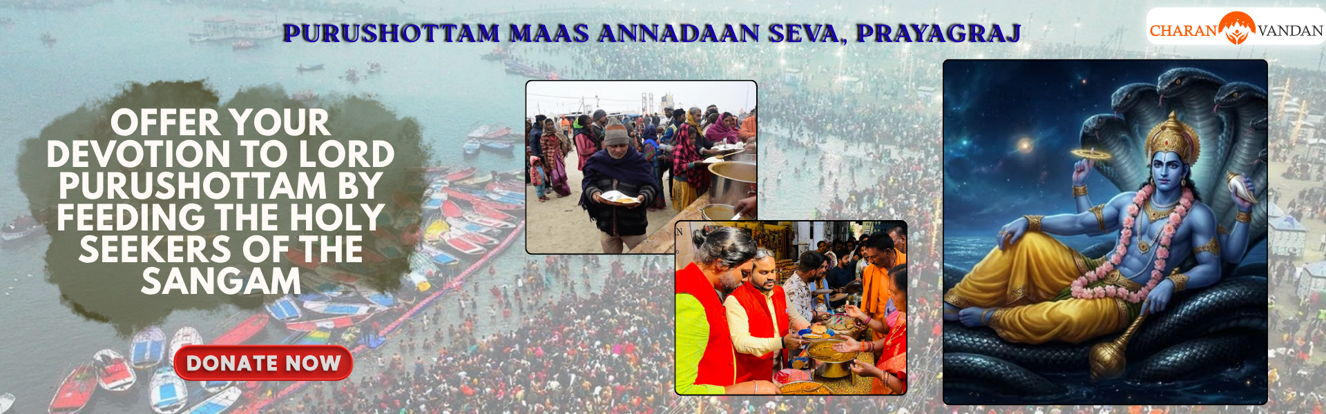 Sacred Annadaan Seva in Prayagraj: Honor the Divine During Purushottam Maas (Adhik Maas)
